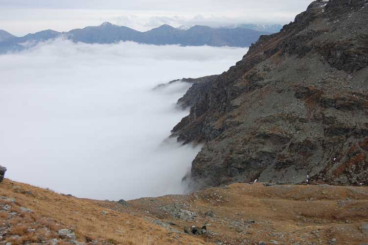 1 novembre 2013 Col Clapier-Mare di nubi