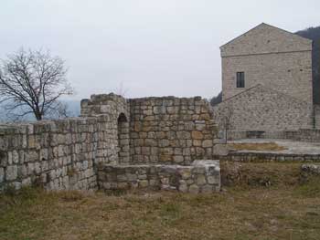 parte delle mura del castello