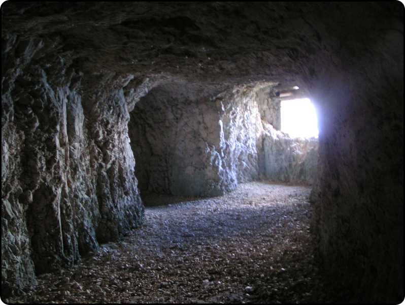 caverna cannoniera x cannone da montagna