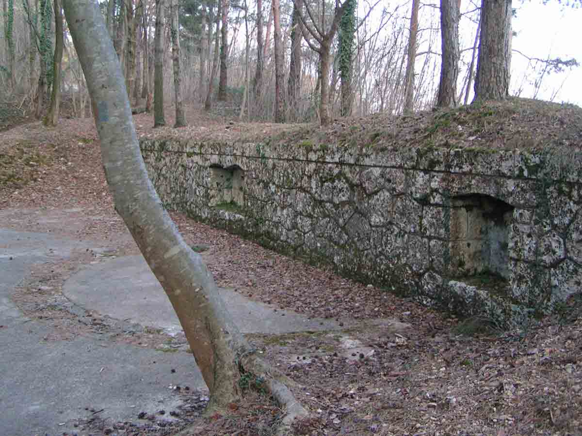 postazione in &quot; barbetta &quot; per cannoni