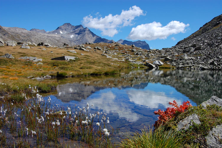 Riflessi sul Lago di Pratorotondo nel Parco del Gran Paradiso