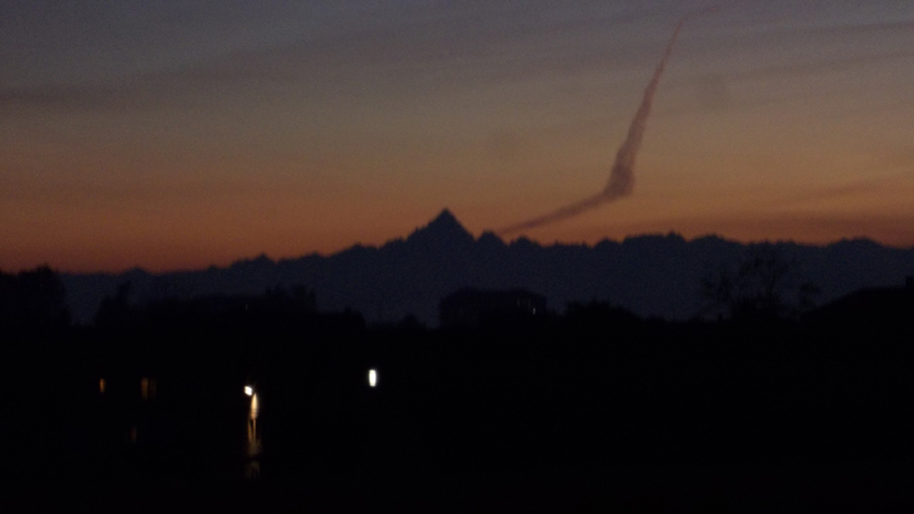 7 novembre 2015-Il Monviso visto da San Francesco