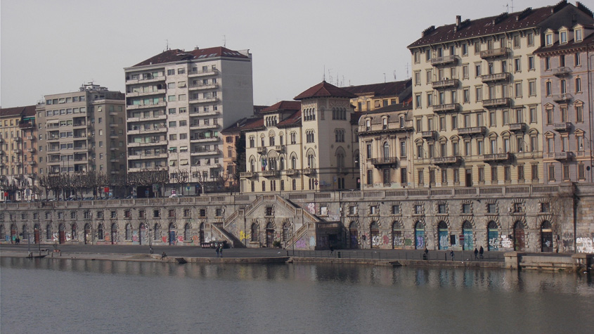 8 febbraio 2016 Torino-I Murazzi visti dal Ponte Vittorio Emanuele