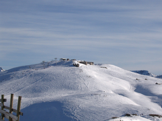 Vista invernale del Forte Gondran C