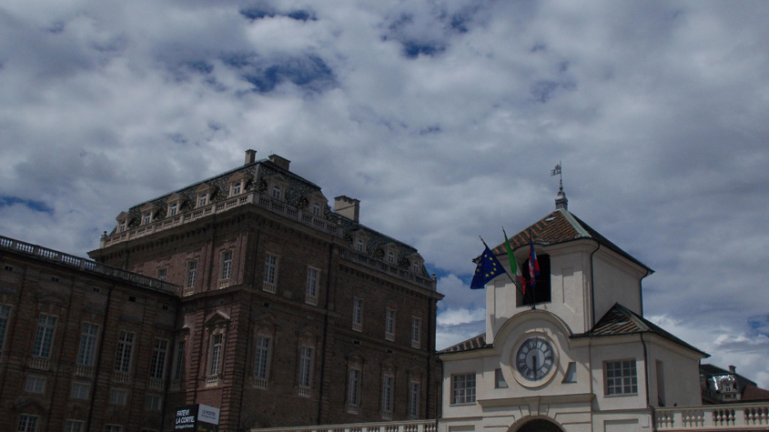 19 giugno 2016 Venaria Reale-Scorcio sulla Reggia e sulla Torre dell'Orologio