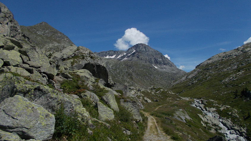 28 luglio 2016 Moncenisio-Il monte Giusalet visto dal Vallon de Savine
