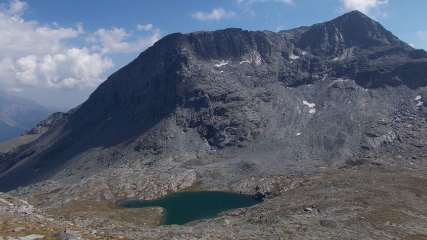 Moncenisio 9 settembre 2016-La cima di Bar,il Giusalet e il lago Bianco visti dal Malamot