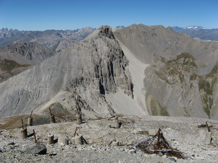 Reticolat,il Colle dello Chaberton e la punta Trois Scies