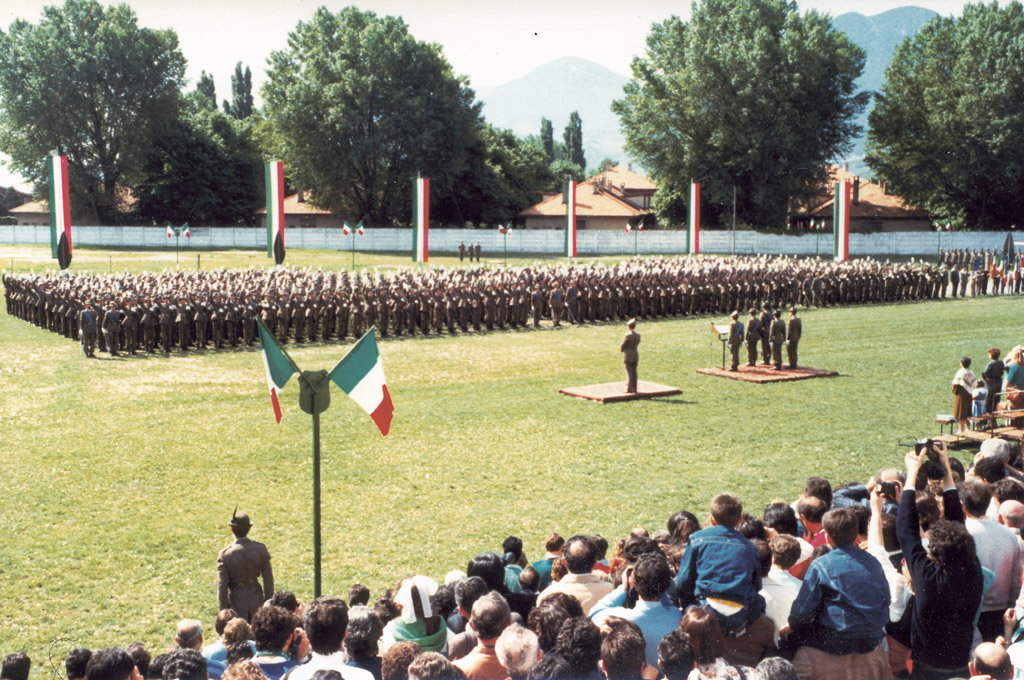 Giuramento 3°/86 Btg. Alpini Edolo, Caserma Rossi, Merano