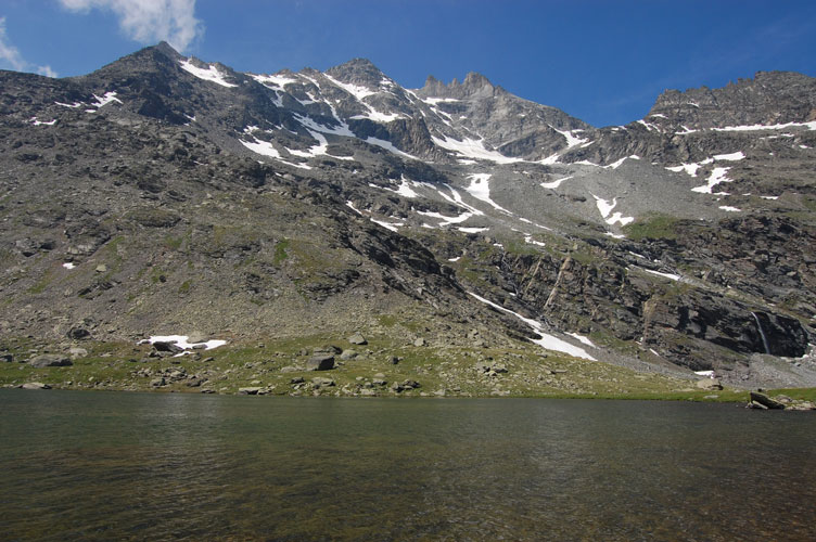 Il lago Savine e i Denti d'Ambin