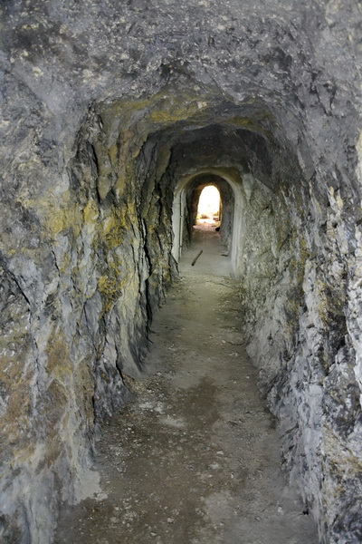 La galleria vista dal terzo pozzo