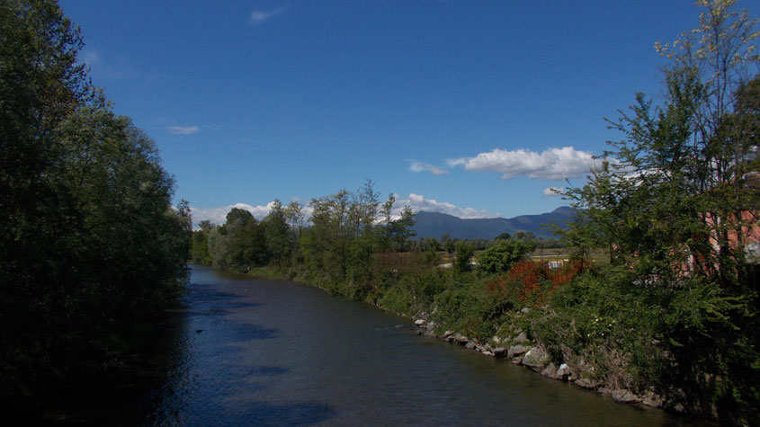 8 maggio 2017 Parco La Mandria-Il torrente Ceronda all'ingresso del Ponte Verde