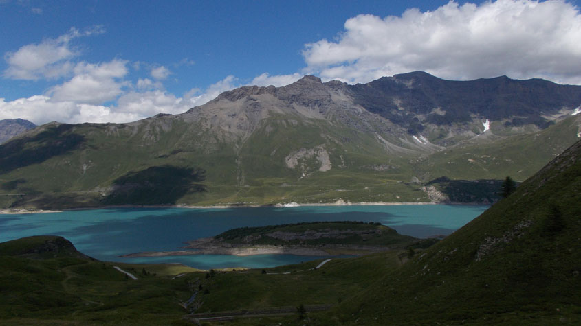 Moncenisio-Luci ed ombre su lago e monti