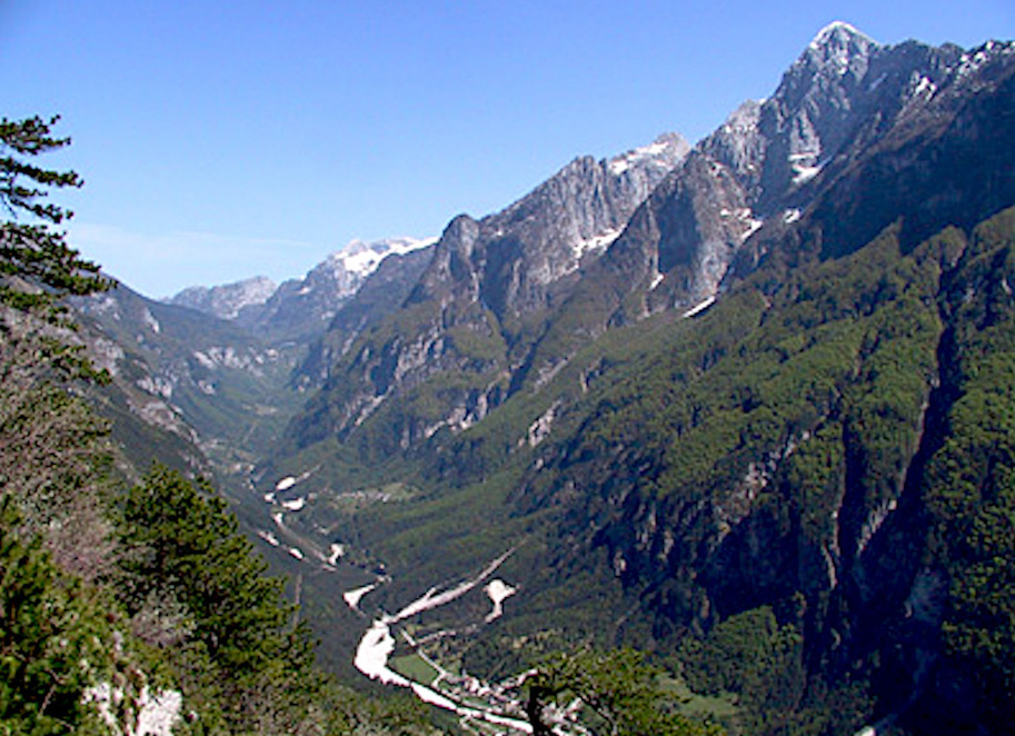 vista val Raccolana verso Nevea dal Chinop