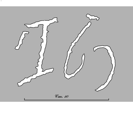 . . . dove una mano ignota ha lasciato un segno ben inciso ma per me indecifrabile: