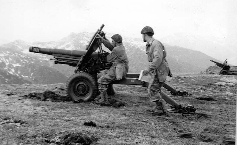 105/14 del 2° Reggimento Artiglieria Vicenza negli anni 70