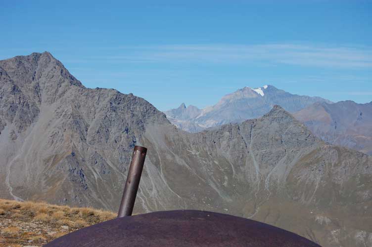 Il Passo della Beccia visto dalla torretta metallica
