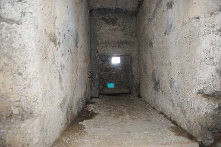 L'interno della casamatta
