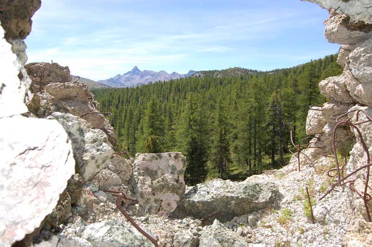 Vista dall'apertura