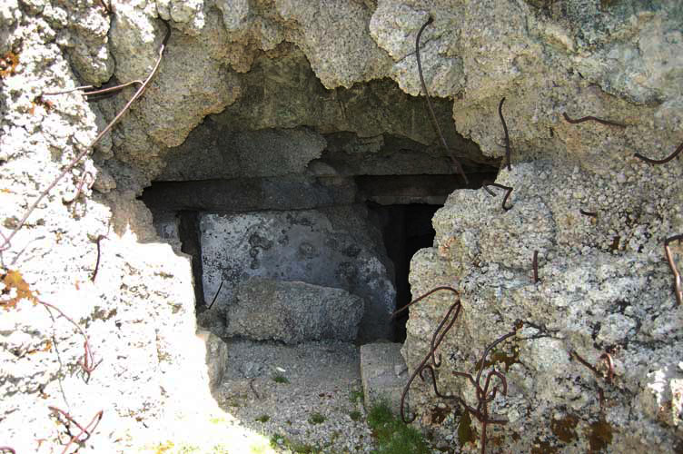 La casamatta vista dall'esterno
