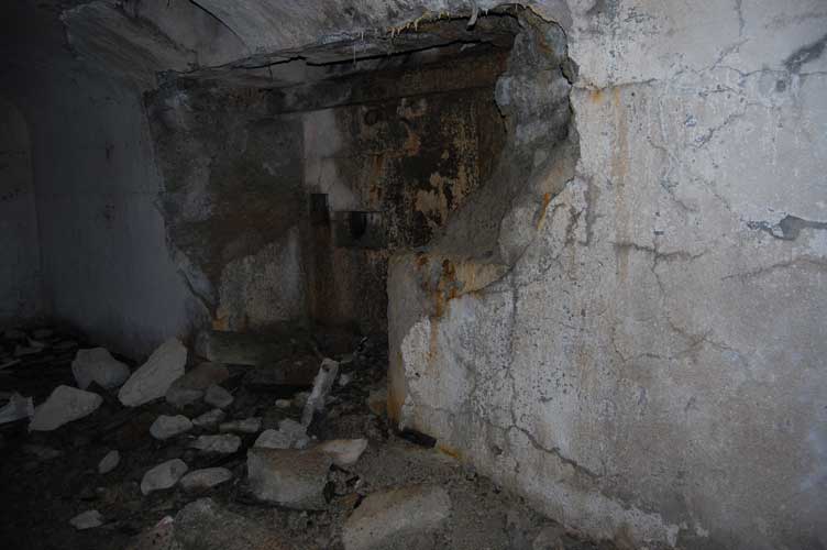 La nicchia dell'impianto di ventilazione