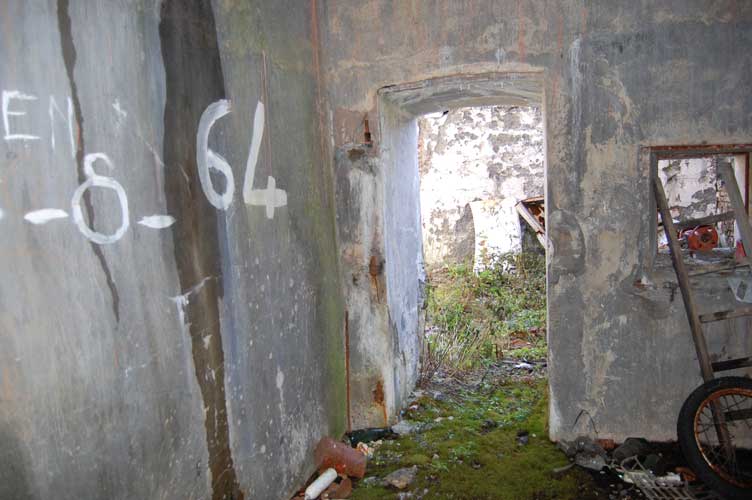 L'uscita  della parte in caverna
