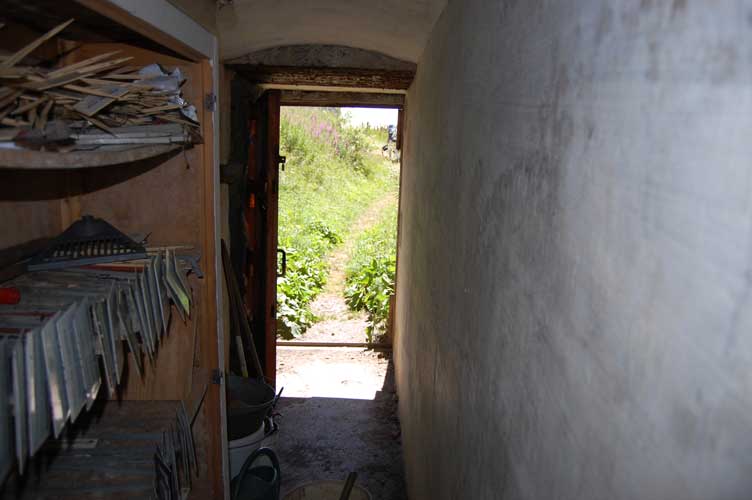 L'ingresso visto dall'interno.La nostra breve visita è terminata