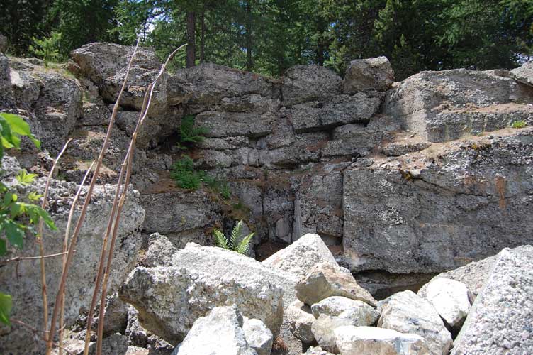 I ruderi del malloppo della torretta