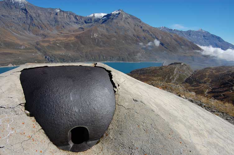 5 ottobre 2012 Moncenisio.Il lago e il Forte Varisello visti dal Centro 13A