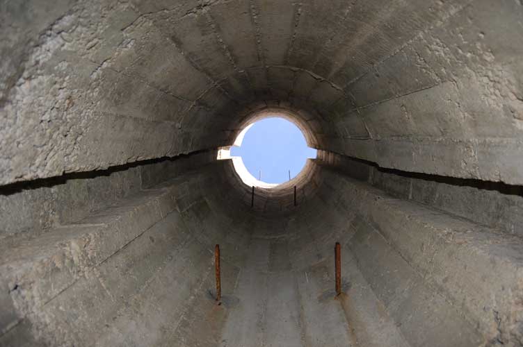 Le scanalature presenti all'interno di un pozzo Tipo Zara