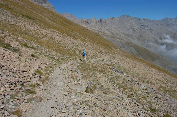 Ripercorriamo in discesa i lunghi traversi
