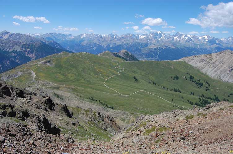 Le cime del Delfinato sono una degna cornice dei Gondrans