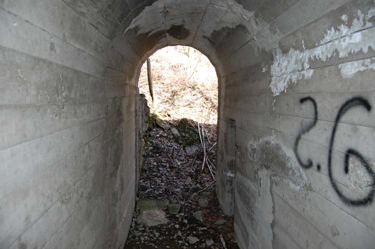 L'ingresso N visto dall'interno