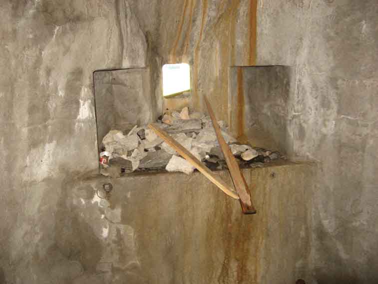 La postazione per mitragliatrice