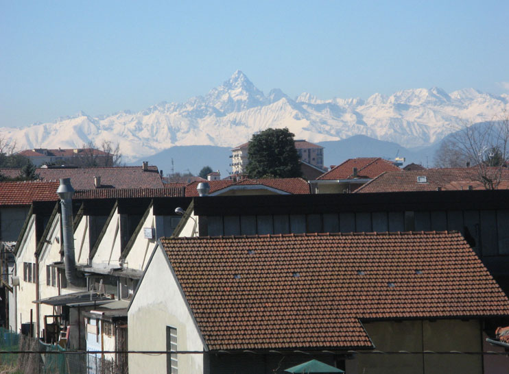 Pasqua 2013-Il Monviso visto da San Francesco al Campo(TO)