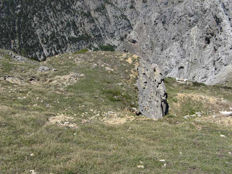 Siamo ritornati al malloppo dell'ingresso,quì ripreso dall'alto