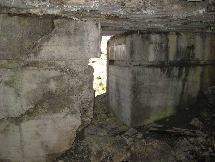 L'uscita vista dall'interno