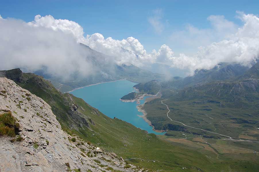 17 Agosto 2013 Moncenisio-Il lago visto dal Passo della Beccia