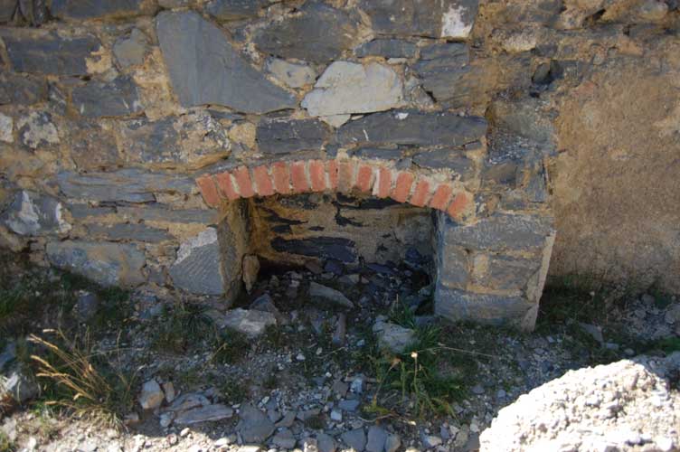 Particolare di una nicchia destinata a riservetta