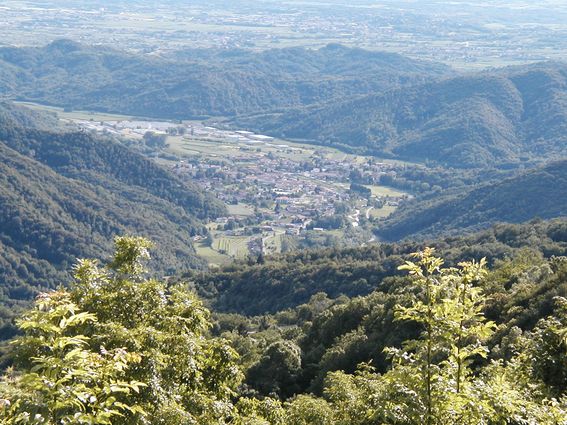 Vista da Subit verso Attimis
