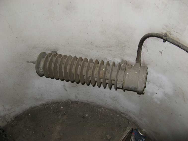 Radiatore elettrico installato in un'opera della Maginot alpina