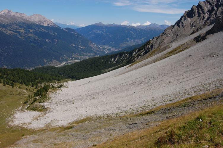 25 agosto 2014 Bardonecchia-La Val Susa vista dal Passo della Mulattiera