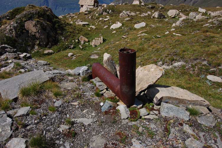 Il tubo di scarico della stufa