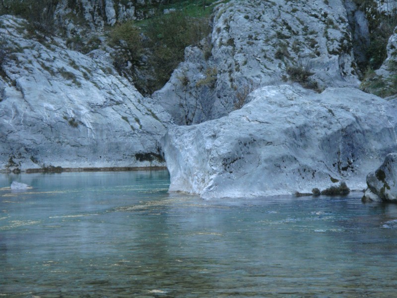 Dopo la strettoia comincia ad allargarsi