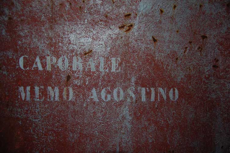 Batteria B4 Moncenisio-Casamatta dedicata al Caporale MEMO AGOSTINO