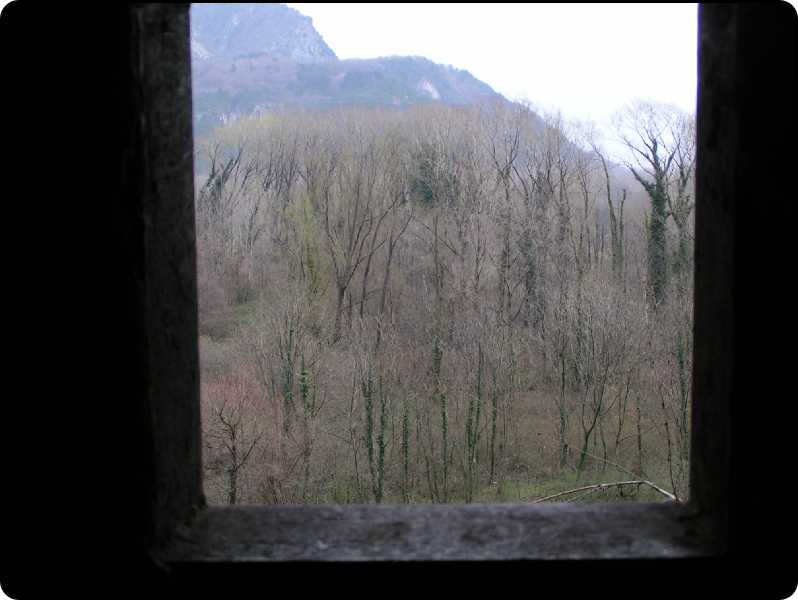 vista dalla feritoia