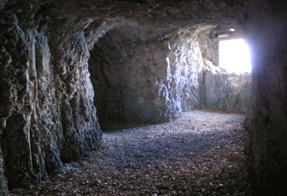 parte dx  della caverna  con vista a 180°