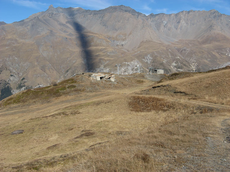 Arrivando all'avamposto di Les Arcellins