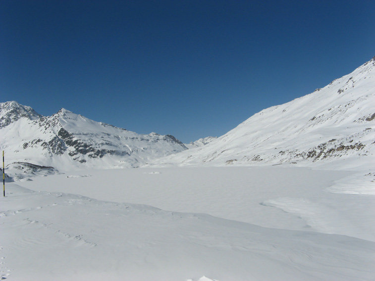 Il lago del Moncenisio in inverno-Che frescura!!!!!!!