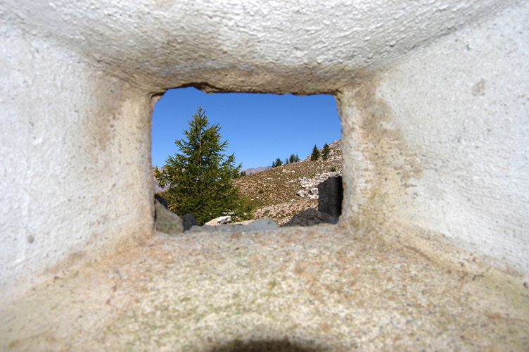Feritoia di una &quot;pillola&quot; al Col des Acles